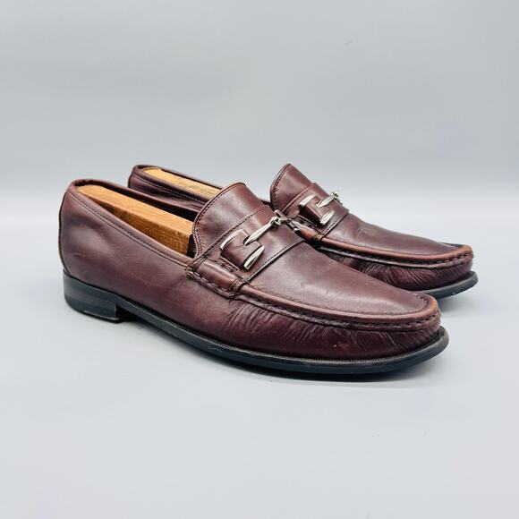 Cole Haan Shoes Mens 8.5 Brown Leather Vtg Air Bit Loafer Casual Preppy 90s main image 7